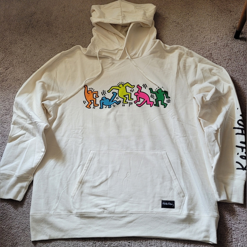 KEITH HARING Pullover Hoodie Sweatshirt size XXL NWT